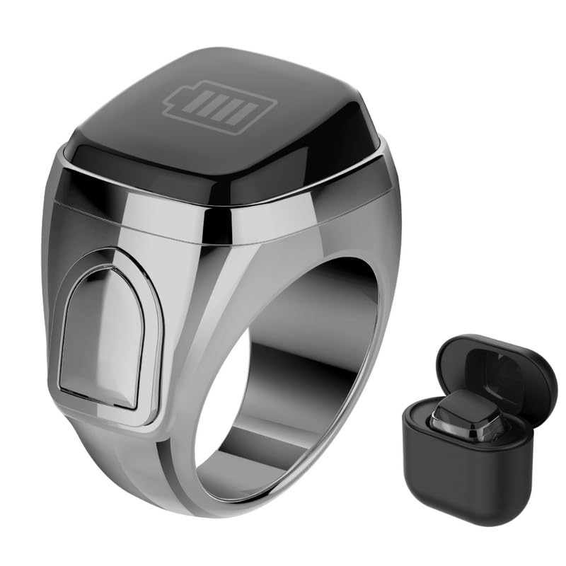 WESOKE® Metal Smart Counting Ring with Charging Case | Bluetooth Electronic Finger Counter | Digital Display Tally Tracker-image-4
