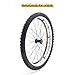 1 Pair 24 Inch Sports Wheelchair Rear Wheels Assembly, 24×1.95 (50-507) All Terrain Outdoor Wheelchair Wheels, 12.7mm Bearings