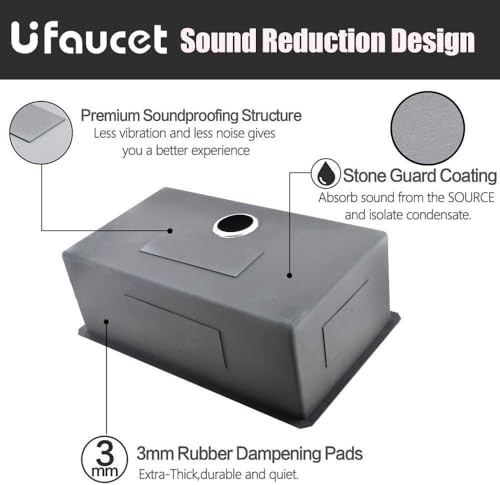 Image of 18x18 Inch Black Bar Sink Drop In, Gunmetal Black 16 Gauge Stainless Steel Small Prep Sink, Topmount Single Bowl 9 Deep RV Utility Kitchen Sinks with Drain