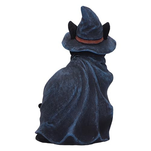 Nemesis Now Bewitching Witch Cat Figurine 18.5cm - Black Cat in Hat Resin Gothic Ornament - Image 4