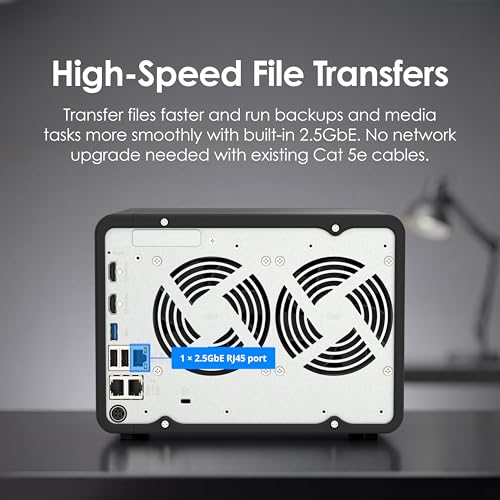 Image of QNAP TS-AI642-8G-US 6 Bay AI NAS | ARM Processor, NPU, AI-Powered Video and Image Recognition, Diskless