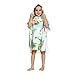 ED-Lumos Peignoir de Bain à Capuche Enfant Serviette de Bain pour Garçon Fille Poncho Beach en Microfibre pour Enfants 4-7 Ans Flamenco Blue