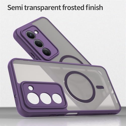 Image of Compatible with REDMI 15 (171mm) Case Cover,Compatible with MagSafe,Anti-Fall,Compatible with Xiaomi Redmi 15 (171mm) 25062RN2DY Cell Protective Phone Case Purple
