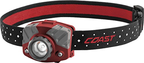 70% Off Everything Coast FL75R Rechargeable 530 Lumen Dual Color Focusing LED Headlamp, Red