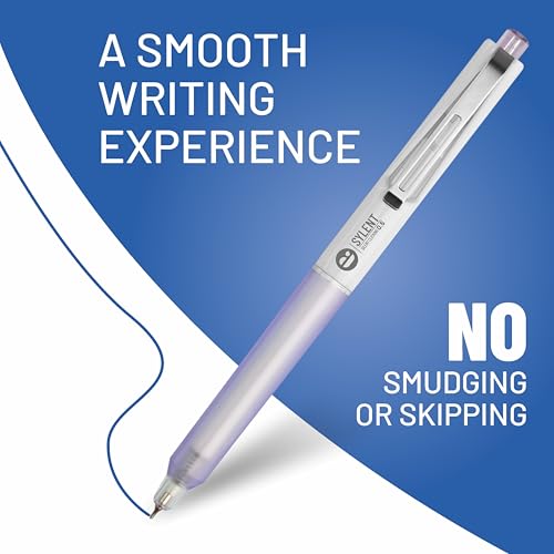 Image of Anupam Sylent Roller Gel Pen 0.5 mm, Waterproof Smooth Quick-Dry Dark Ink, Comfortable Grip Exam & Office Pen, Refillable (Multicolour Body BlueInk, Pack of 3)