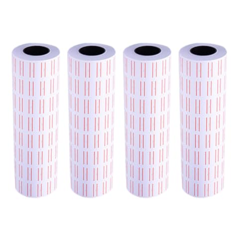 Rollos de etiquetas de precio autoadhesivas de papel blanco contra el desorden