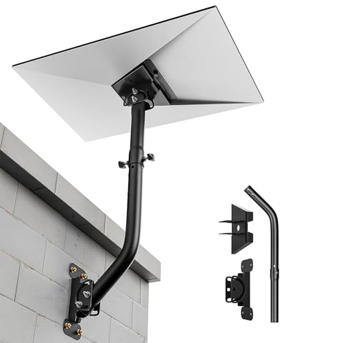 Starlink Gen 3 Mount 360° Adjustable V3 Starlink Wall Mount Starlink Gen3 Pole Mounting Kit with Starlink Gen 3 Pipe Adapter for Gen3 Starlink Internet Kit Satellite