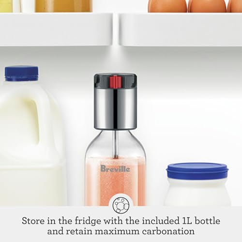 Breville InFizz Fusion Sparkling Drink Carbonator, Brushed Stainless Steel - image 5