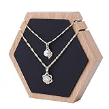 CUISGOR Halskettenständer, Halsketten-Anhänger, Schmuckaufbewahrung, Ohrring-Präsentationsregal, Vitrine, Anhänger-Zubehörhalterung, Schmuckständer (B)