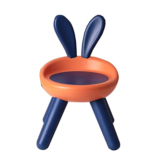 子供用スツール椅子背もたれ椅子プラスチックベンチ滑り止め幼稚園赤ちゃん小さな椅子ホームコールチェアシート (エル・ブルー,レギュラーチェア)