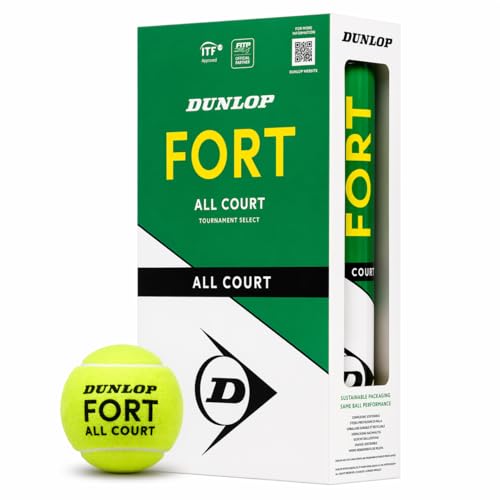 Dunlop Pelota de Tenis Fort All Court TS: para Arena, Pista Dura y césped (2 x 4 Pelotas)