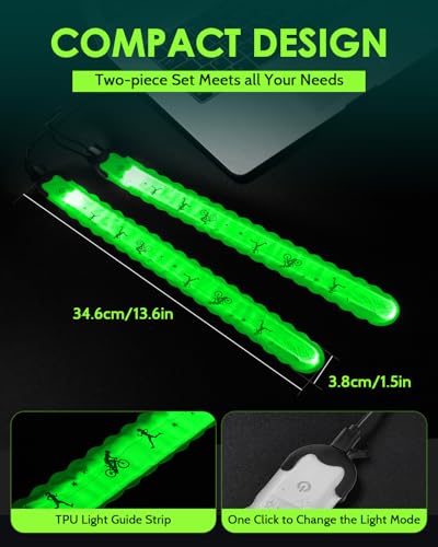 Fitense Led Armband Aufladbar, 2 Stück Reflective Leucht Armbänder Leuchtarmband, USB Lichtband Armband, Leuchtbänder Reflektorband Nacht Sicherheits Licht für Joggen, Laufen, Hundewandern, Radfahren