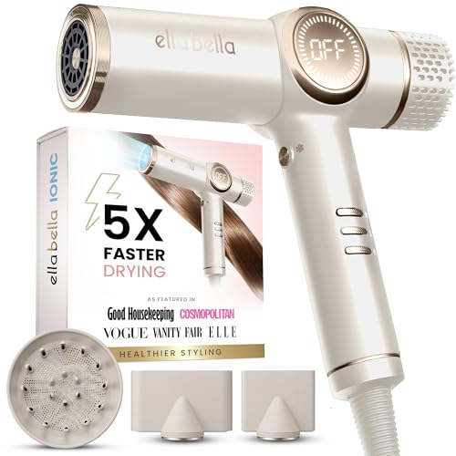 ELLA BELLA Ionic Hair Dryer with Diffuser