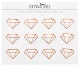 Perfektes Dekoelement: Ob als Lesezeichen oder Memo Clip im Planer, zum Gestalten von Bullet Journals, Aufhängen von Fotos, Zeichnungen und Grußkarten oder dem dekorativen Organisieren im Home Office, die kleinen Diamanten sind ideal für jeden Anlass