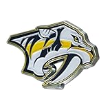 FANMATS 23101 Nashville Predators 3D Color Metal Emblem, Diecut Team Logo Auto Emblem