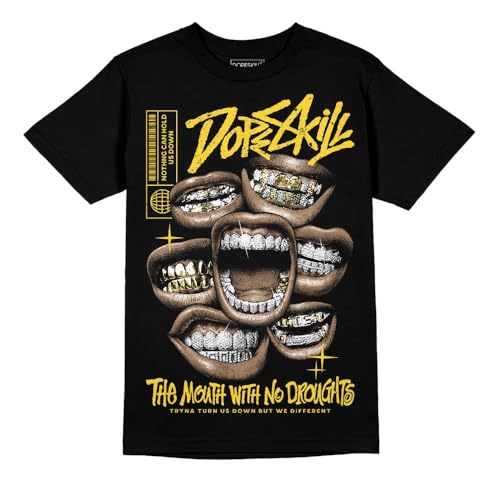 Image of DopeSkill Graphic Tee Streetwear Hip Hop Hypebeast Unisex T-Shirt Sneaker Colour Matching Shirts Rapper Mouth