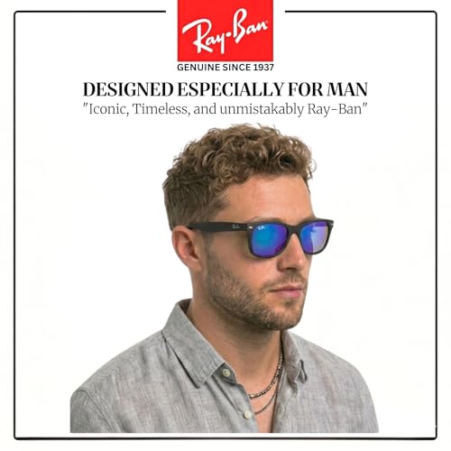 Image of Ray-Ban RB4165 JUSTIN COLOR MIX Square Shaped Sunglasses for Men with Official RAYBAN Eyewear Kit