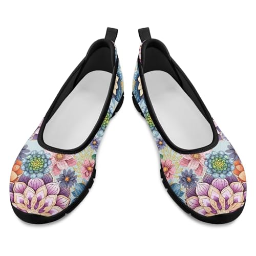 Image of Walking Shoes Women Breathe Mesh Slip On Sneakers Women Comfortable Lightweight