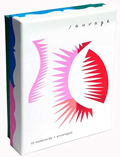 Sauvage Notecards + Envelopes (Boxed blank notecards in neon pantone colors, 12-count)