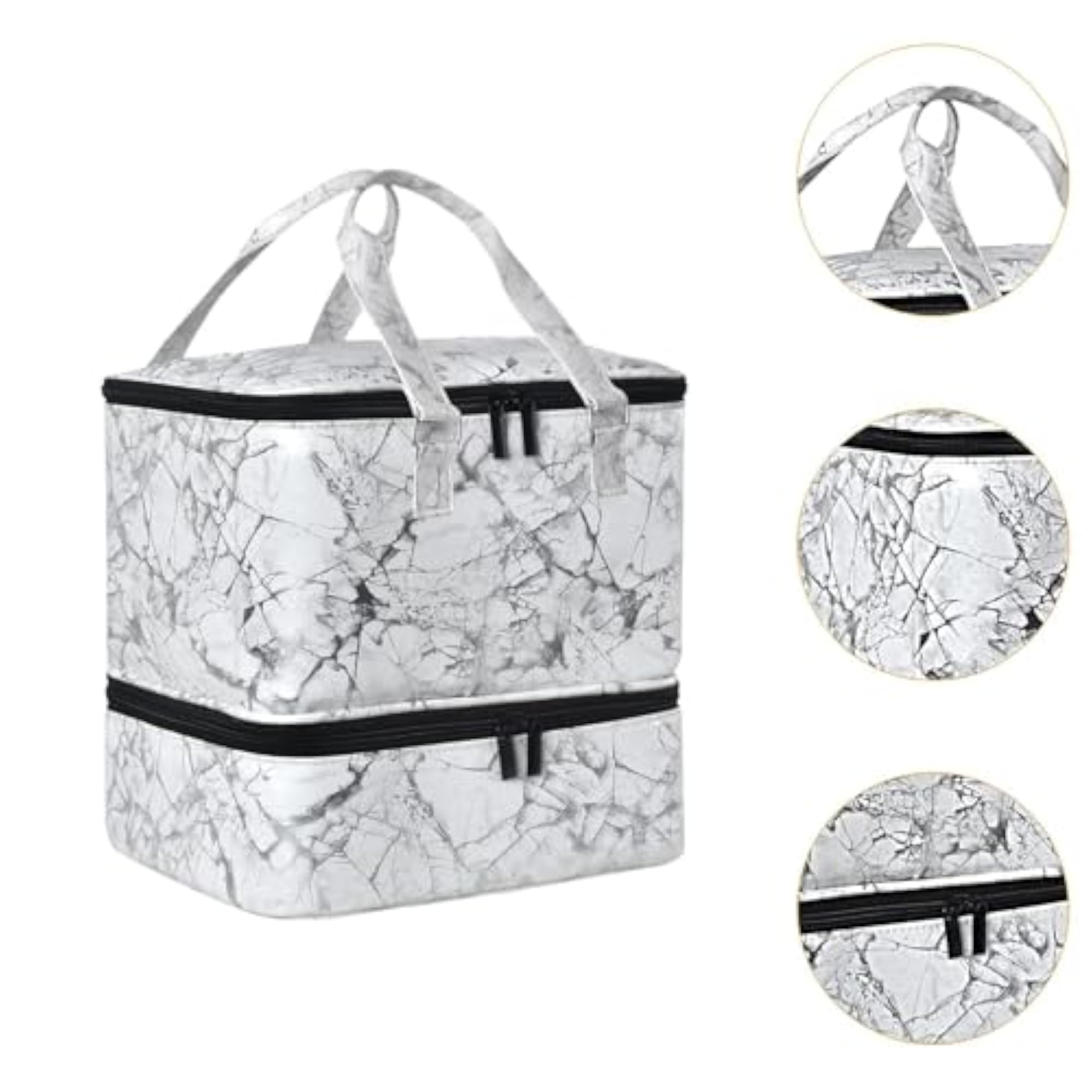 Waterproof Nail Polish Carrying Bag, Double Layer