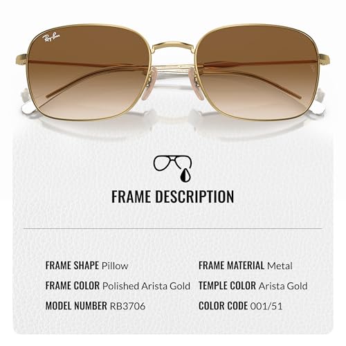 Ray-Ban RB3706 Square-Round Shaped Sunglasses for Men & Women with Official RAYBAN Eyewear Kit3