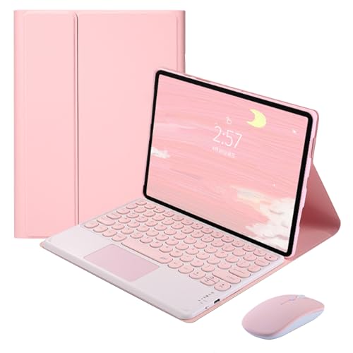 QYiiD Keyboard Case with Mouse for Keyboard Case for Lenovo Tab P11 2nd Gen 11.5" (TB350FU / TB350XU) 2023, Folio Keyboard Case Cover with Magnetically Detachable Keyboard for Lenovo Tab P11 2nd, Pink