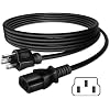 AC Power Cable Compatible with Denon DJ SC6000 Prime DJ Media Player with 10.1 Touchscreen