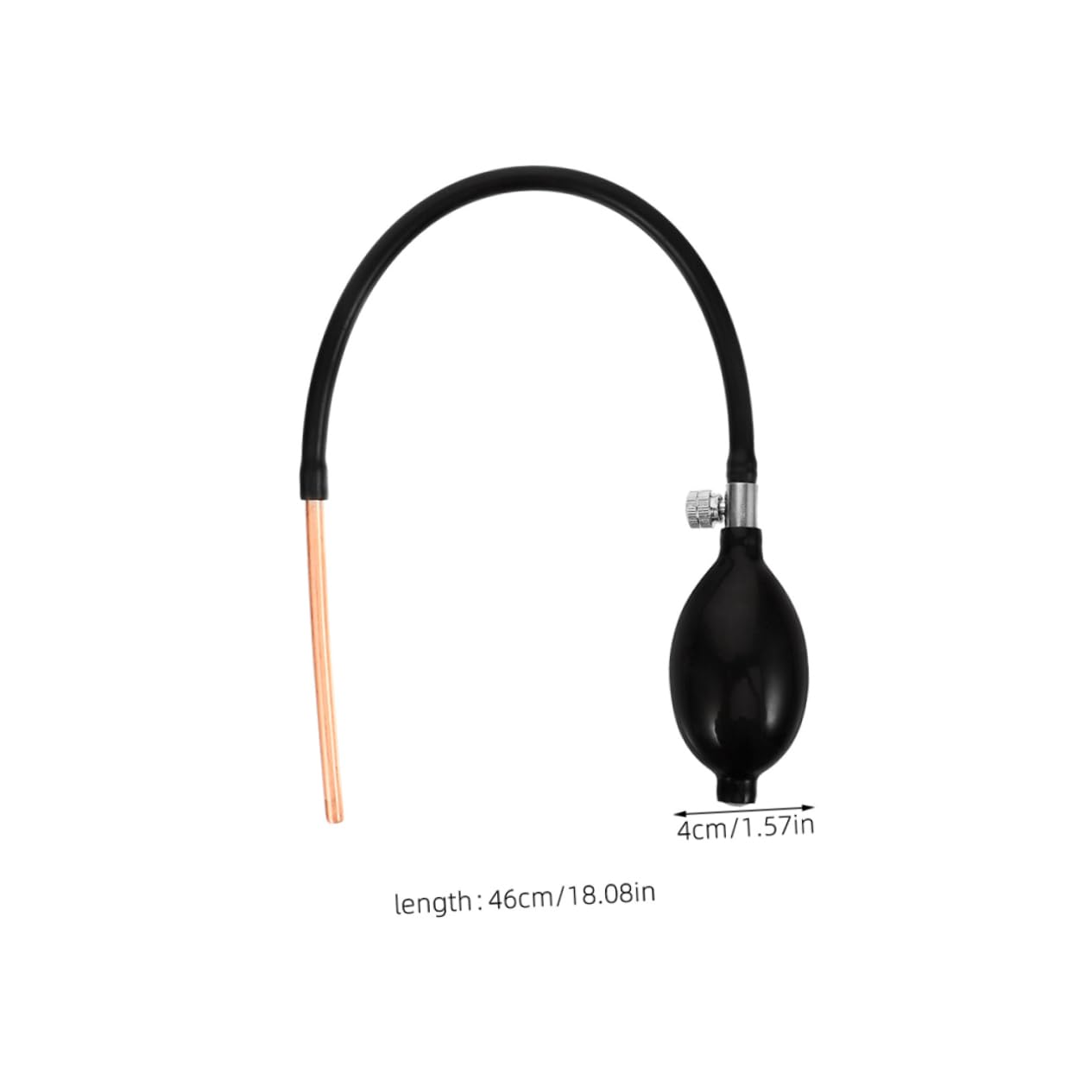 COLLBATH de Bomba de Soplado Kit de 2 Piezas de Azúcar de Plástico Negro, Herramienta Precisa y Fácil de Usar para Repostería y Modelado de Fondant
