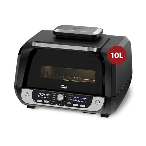 WAP Fritadeira Elétrica Air Fryer Barbecue Digital 12 em 1, 10 Li...
