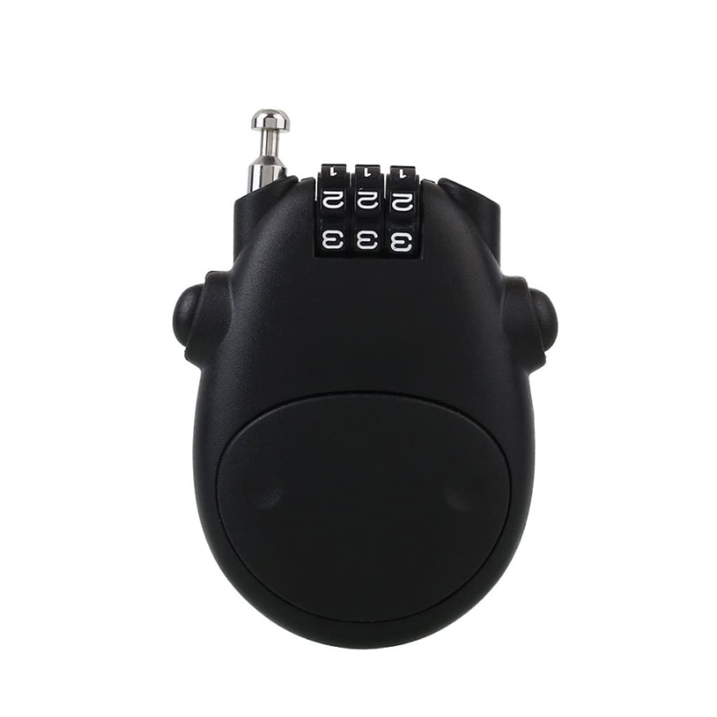Cerraduras de combinación de cuerda telescópica, Contraseña de equipaje Candado Bolsa de viaje Cable de bicicleta Seguridad Seguridad Cable Dígito Lock Anti-Robo(3-Pack)