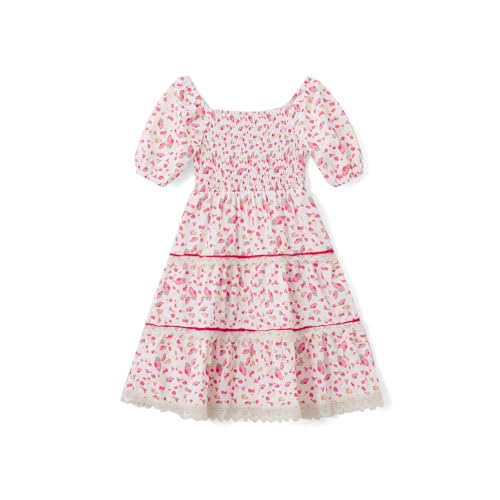 Mommy and Me Dresses Family Matching Outfits Floral Printed Rompers Summer Casual A-Line Vacation Beach Maxi Dresses3