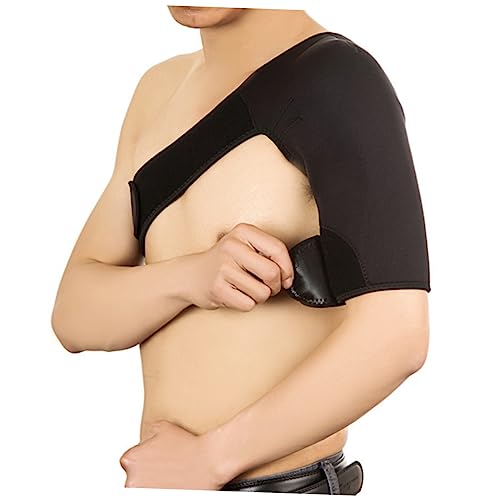COOLHIYA Adjustable Shoulder Brace Shoulder Strap Shoulder Belt Dislocated Shoulder Brace Rotator Cuff Support Tape Shoulder Shoulder Support Strap Shoulder Injury Black