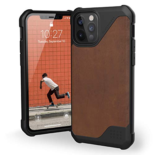 50% Off Discount URBAN ARMOR GEAR UAG Designed for iPhone 12 Case/iPhone 12 Pro Case [6.1-inch Screen] Heavy Duty Shockproof Slim Rugged Metropolis LT. Protective Cover, Italian Leather LTHR ARMR Brown