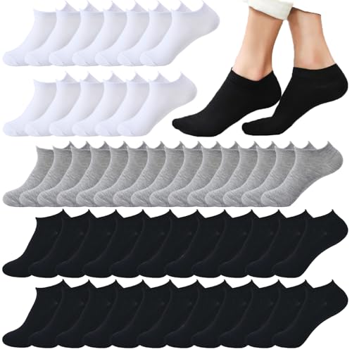 16 Pairs Low Cut Ankle Socks for Women No Show Casual Socks Breathable Athletic Socks Bulk for Sport...