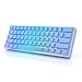 Produktbild HK Gaming GK61 mechanische 60 Prozent Tastatur | 61 programmierbare Tasten mit RGB Beleuchtung | Kompatibel mit Windows PC & Mac | QWERTY Layout | Hotswap Gateron Mechanical Brown Switches | Malibu