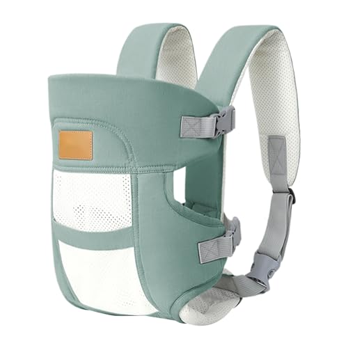 Portabebé ergonómico, portador de pecho para bebé – Carrier para – Ergonómico transpirable ajustable Cómodo cualquier posición sobre para cualquier pequeño para el senderismo diario de las carreras de