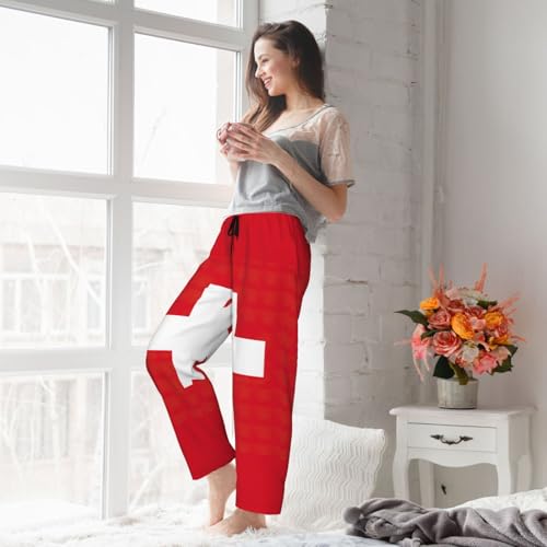 Pantalon de pyjama en polyester doux motif suisse et cocooning - 7