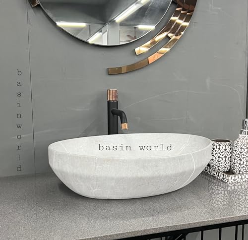 Image of IMPORTED Ceramic Wash Basin Countertop Tabletop Bathroom Sink Wash Basin (20 x 14.5 x 5.5 INCH) NCTT-440
