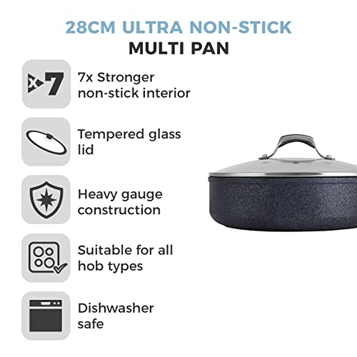 Image of Tower Cerasure Sauce Pan 16cm 1.5L Ceramic Non-Stick with Lid Induction