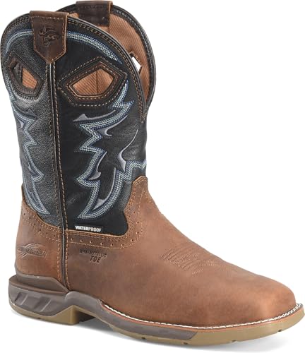 PHANTOM RIDER Men's Geddy 11” Waterproof Wide Square Composite Toe Roper Boots