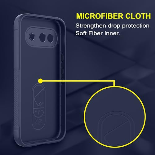 Image of amazon basics Back Case Cover for Google Pixel 9A | Compatible for Google Pixel 9A Back Cover | Liquid Silicon Magic Case with Camera Protection | Sapphire
