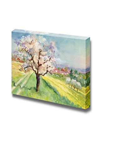 Canvas Prints Wall Art - Watercolor Landscape...