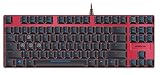 speed-link illuminated keyboard sl-6453 Progressiver Spielmodus mit 5 Profilen, 6 Makrotasten, austauschbare WASD- und Richtungstasten, Möglichkeit zum Ändern der Tastenkonfiguration | Mechanische Schalter Kaihua-Kailh-Red