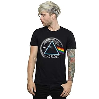 Absolute Cult Pink Floyd Homme Dark Side of The Moon Distressed T-Shirt - Les Beatles, Paul McCartney, John Lennon, RIngo Starr, George Harrison