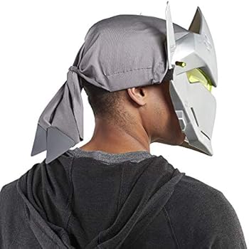Overwatch Genji Roleplay Mask with Flip-Up Visor & Head Wrap