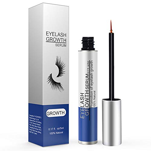 Eyelash Growth Serum, Eyelash Enhancer Lash Booster Eyebrow Growth Serum for Long, Luscious Lashes and Eyebrows-Irritation Free Formula(5ml) Blue