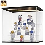 Acryl Vitrine / Schaukasten / Display Case / Display Box für Modellautos, Figuren, Sammlerstücke | mit LED Beleuchtung (30x22,5x28 cm, 4-Stufen)