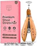 HOUNDSBAY Bulldog Premium Professional 2-way Wooden Shoe Stretcher for Women, Shoe Widener & Expander for Women w/Wide Feet