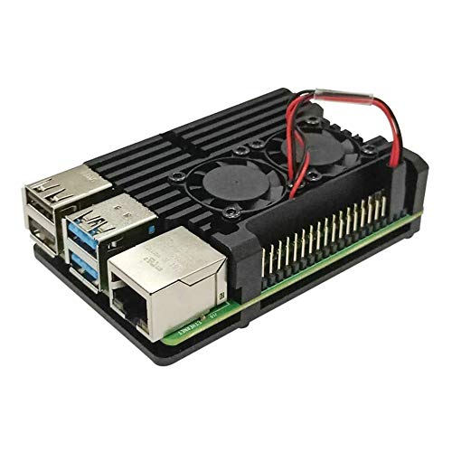 Boîtier Raspberry Pi 4 avec double ventilateur anti surchauffe