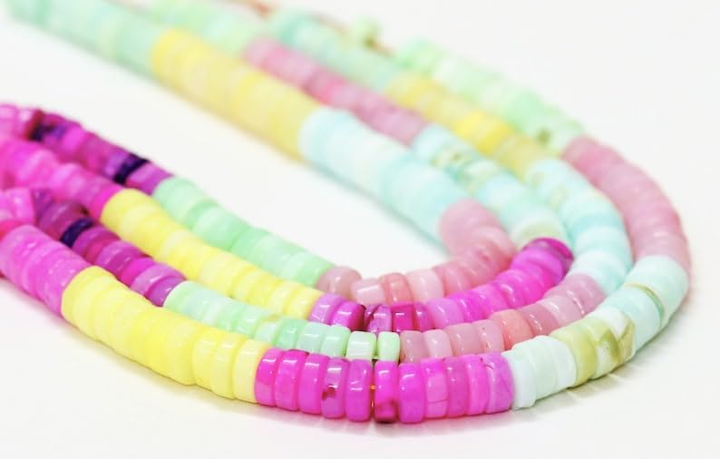 Opale naturelle multi-facettes pour bijoux d'été faits main - 5